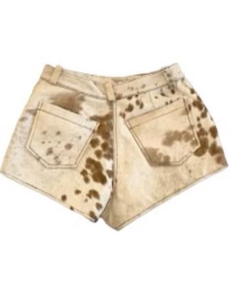 Nasty Gal Cowhide Calf Hair Shorts - Image 5