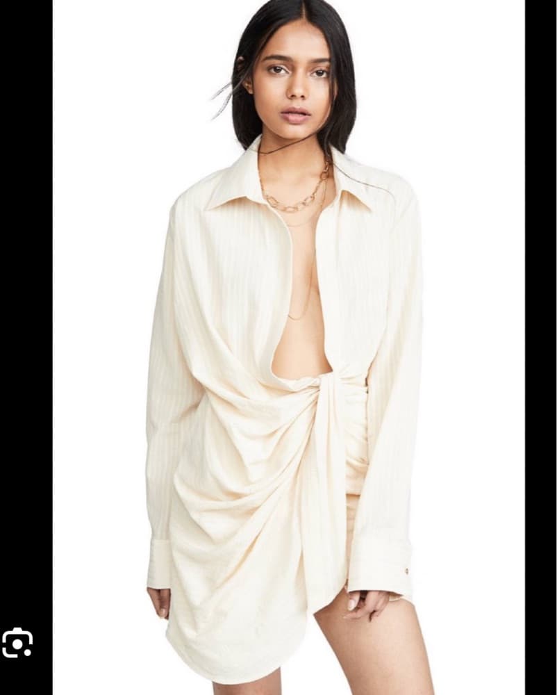 Jacquemus La Riveria White Beach Dress - Image 4
