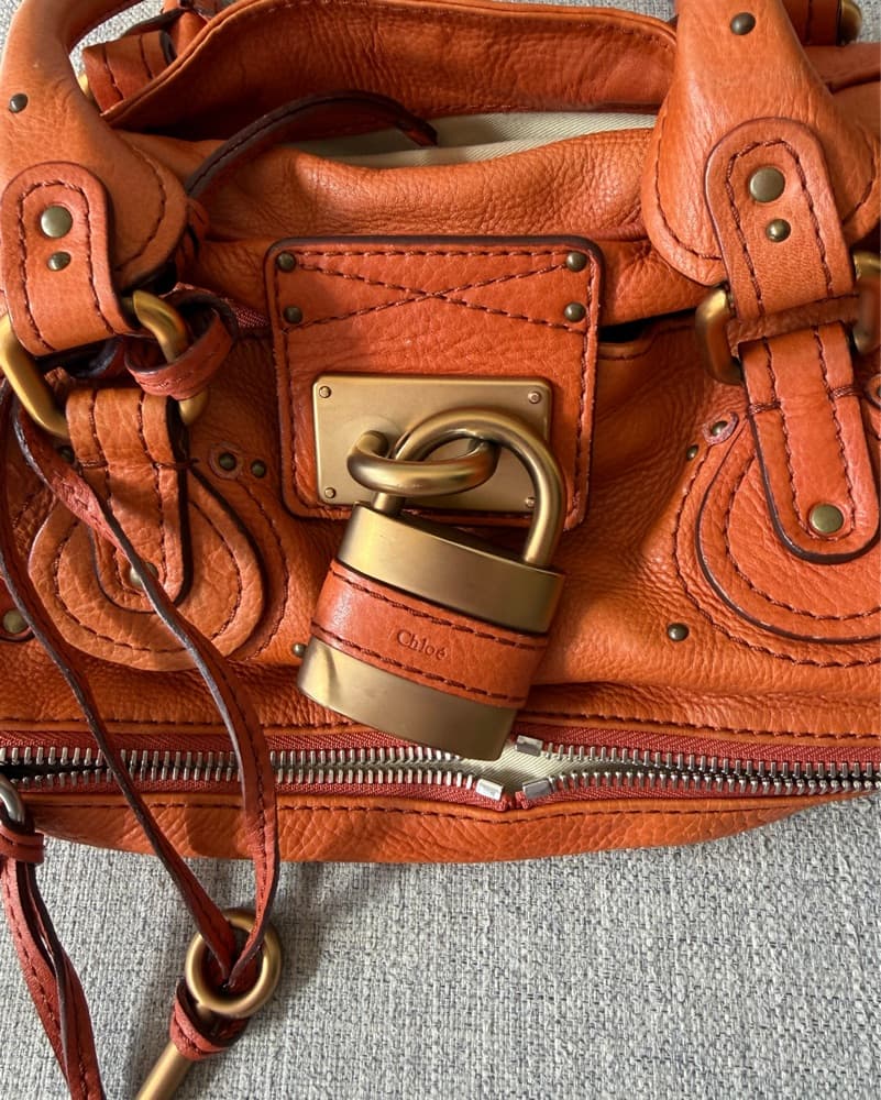 Chloe Paddington shoulder bag Tan Orange - Image 4