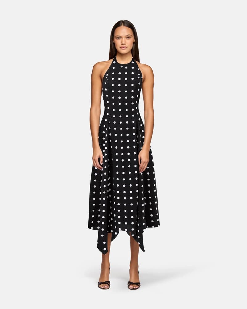 EB Denim Polka Dot Midi Dress - Image 1