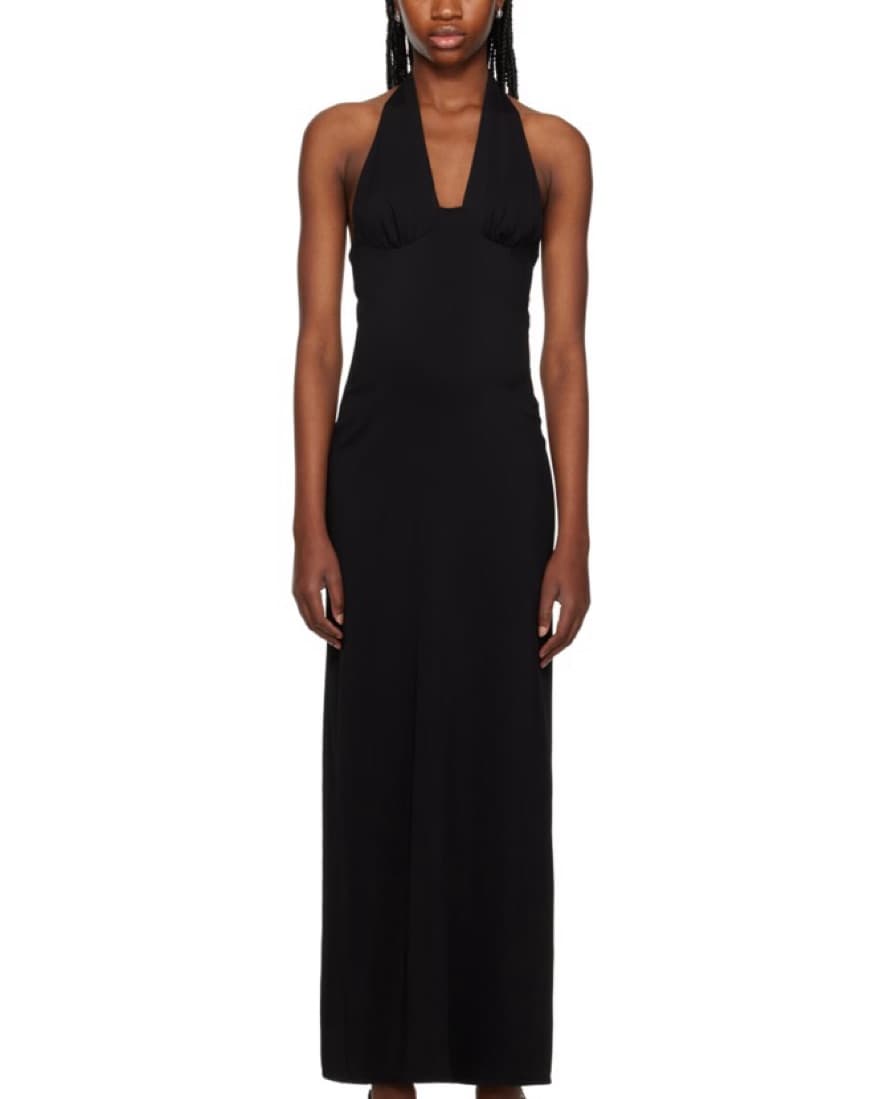 ESSE STUDIOS Black Flume Maxi Dress - Image 1