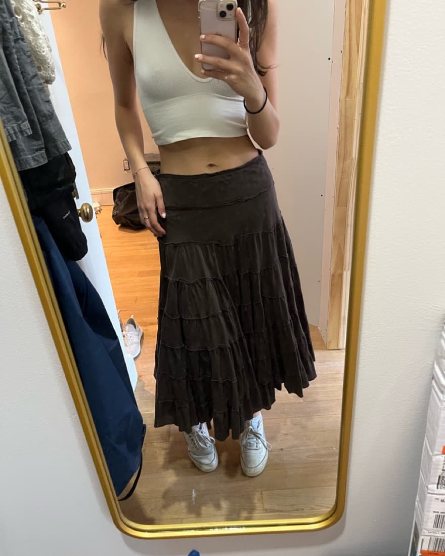 Brown Maxi Skirt - Image 4