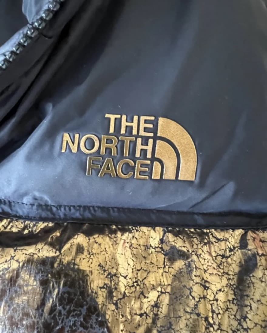 North Face Gold Puffer Vest  - Image 3