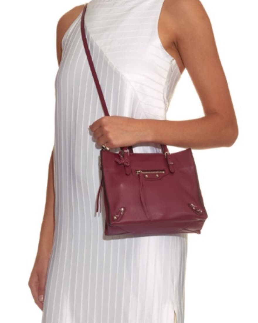 Balenciaga Mini Papier Bag - Burgundy  - Image 4
