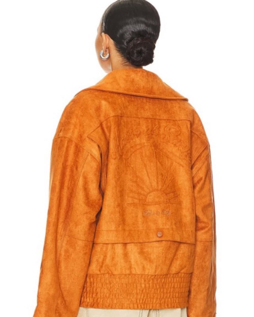 House Of Sunny Suede Hybrid Biker Jacket - Image 3
