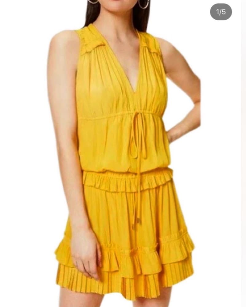 Ramy Brook Hadley Ruffled Blouson Dress - Image 1