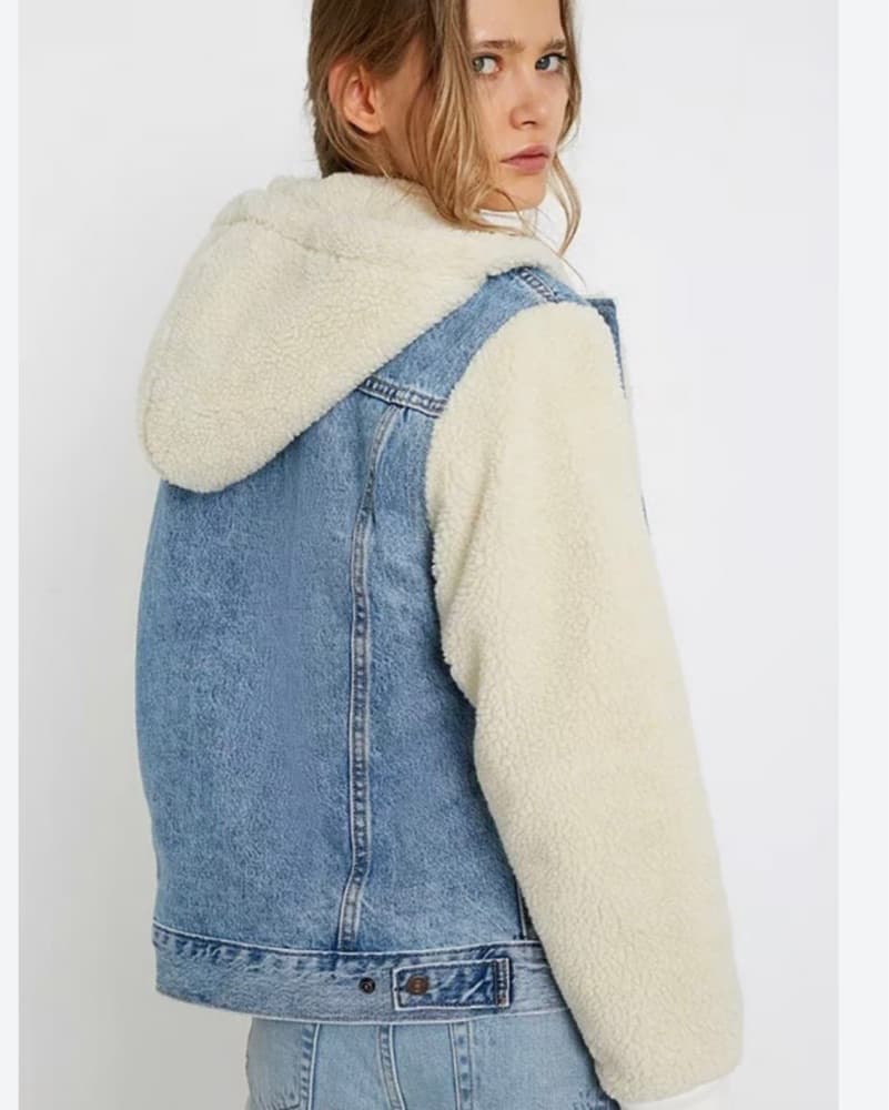 Levi's Sherpa Hooded Jean Jacket - Image 3