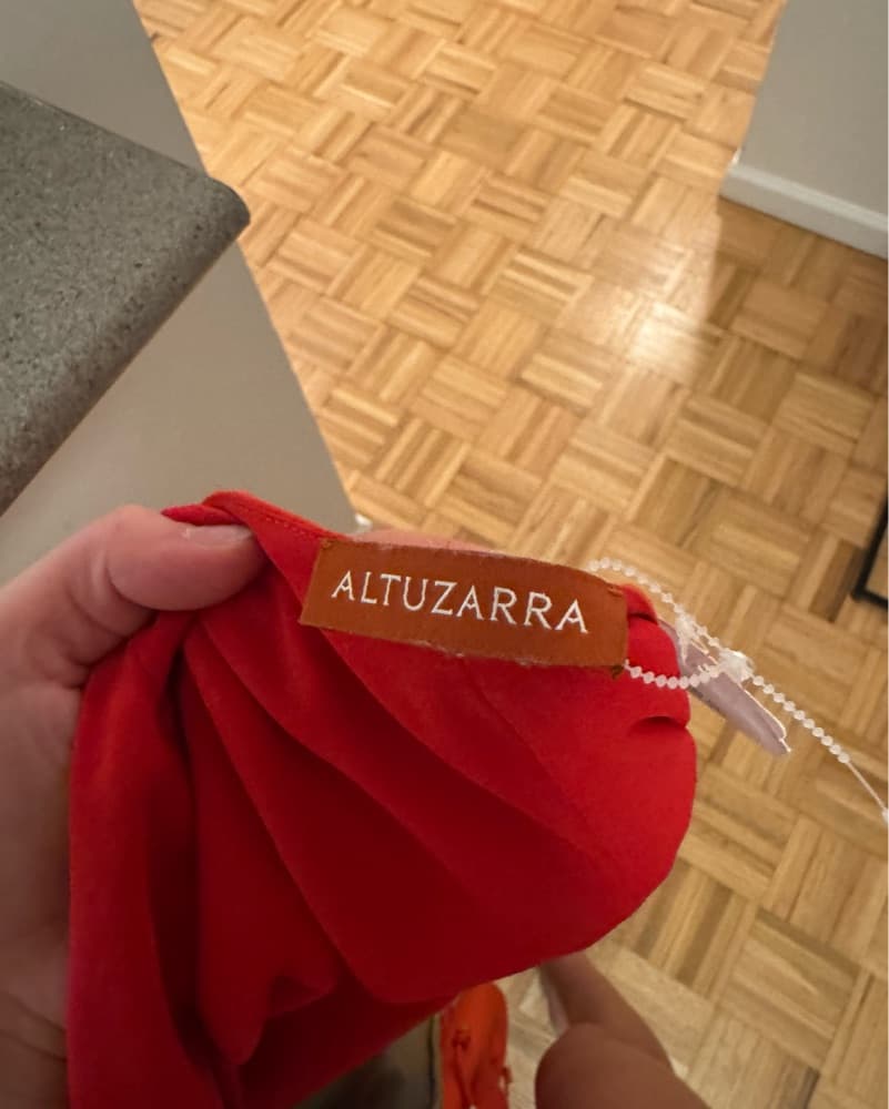 Altuzarra Orange Midi Dress  - Image 3