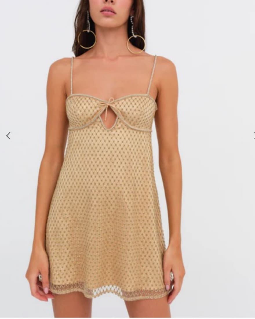 For Love And Lemons Glitter Slip Dress - Image 1