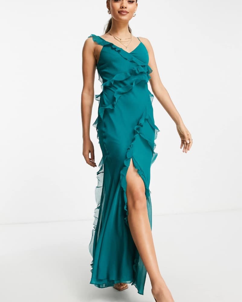ASOS Tiered Ruffle Gown - Image 2