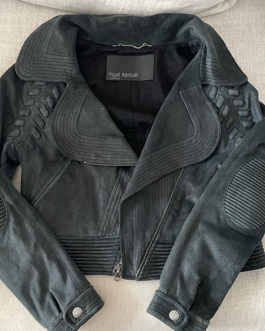 Yigal Azrouël Biker Leather Jacket   - Image 3