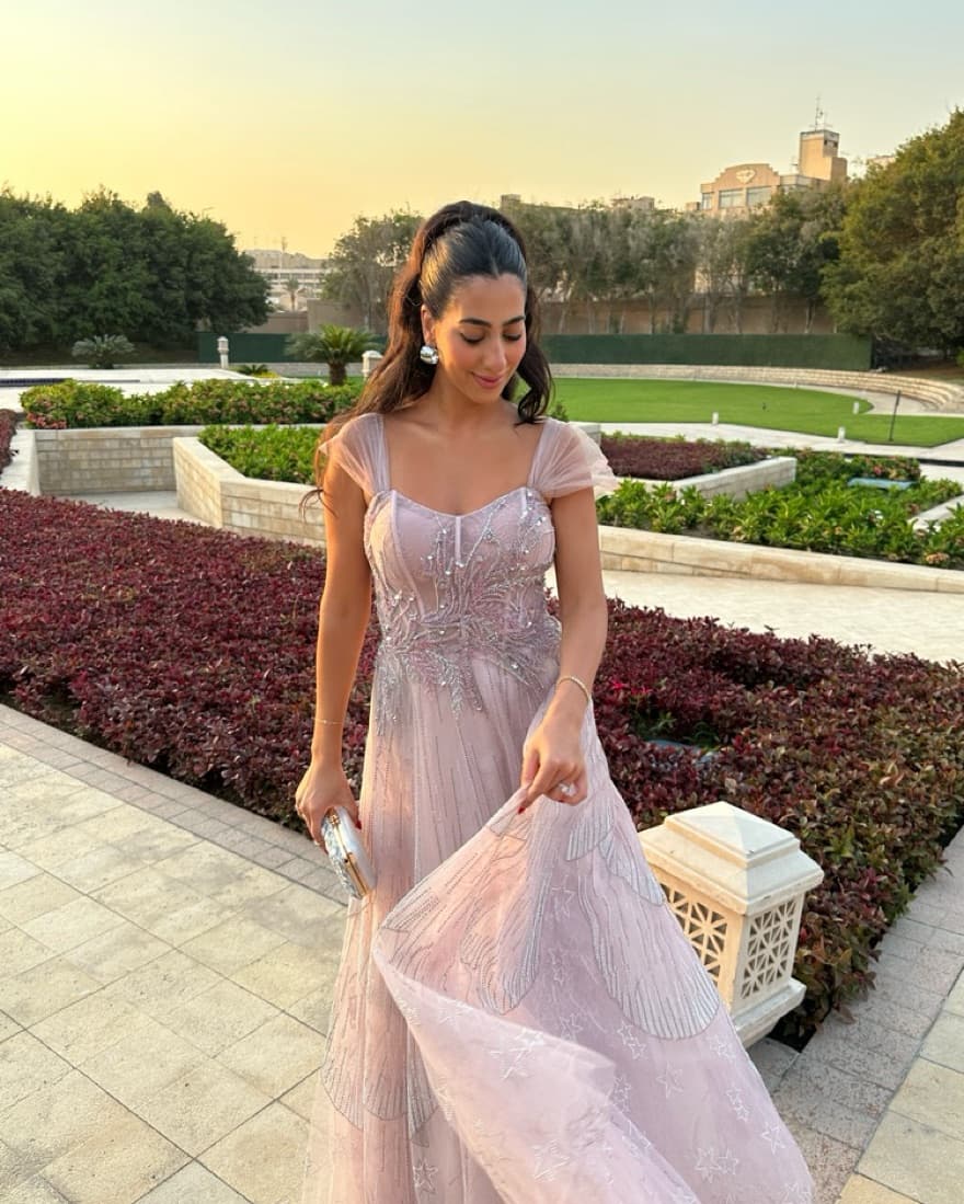 Lavender Sequin Gown - Image 1