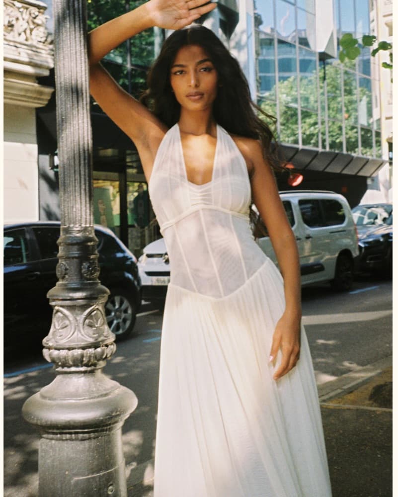 White Custom Bodice Corset Dress  - Image 2