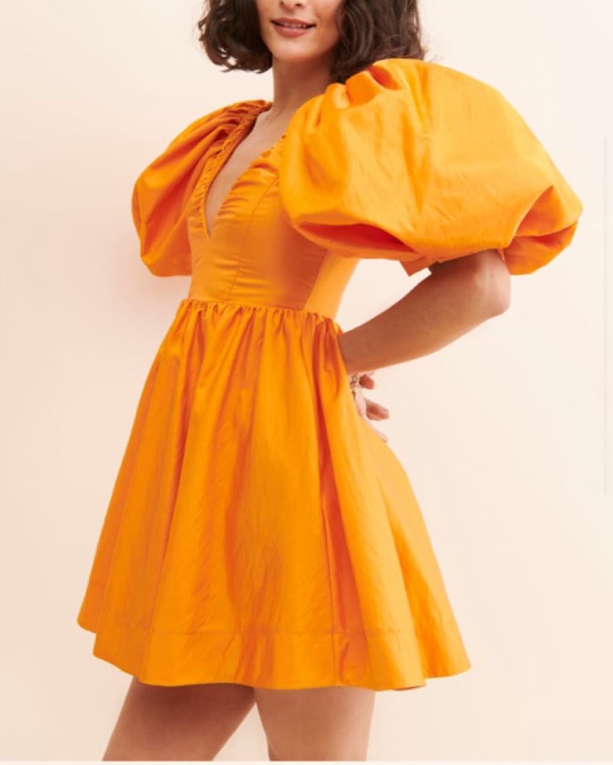 Puff Sleeve Cocktail Dress  - Image 3