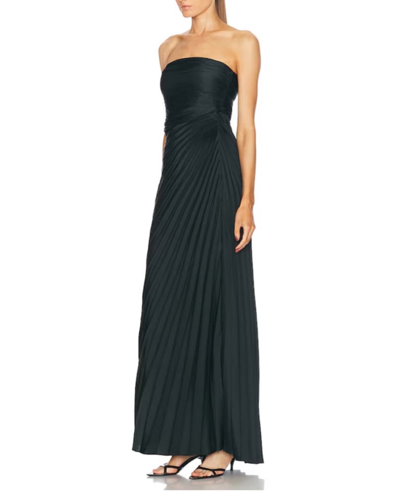 A.L.C. Bianca Pleated Gown - Green - Image 3