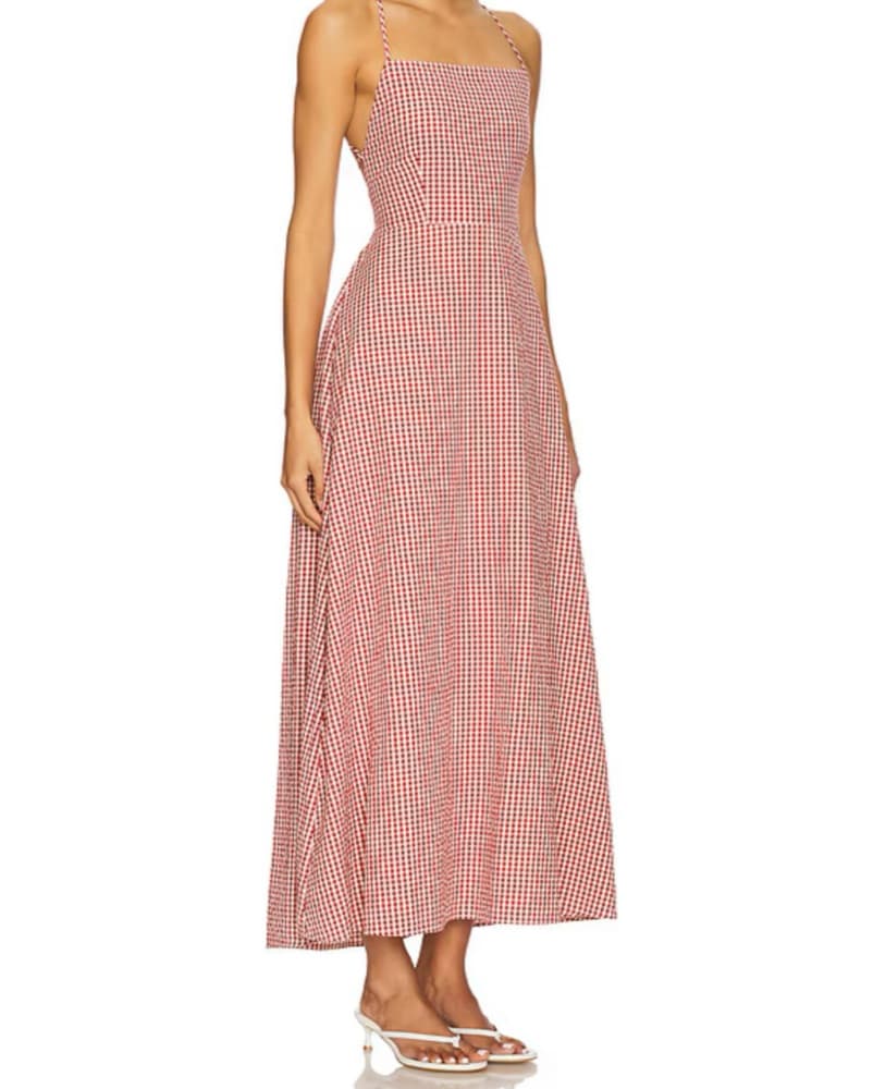 LORI DRESS IN RED GINGHAM - Image 2