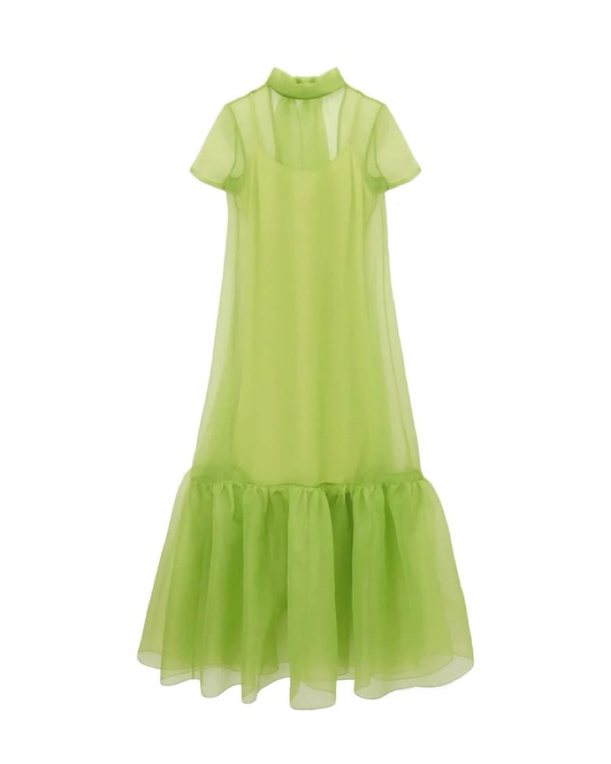 Staud Calluna Dress in Kiwi - Image 5