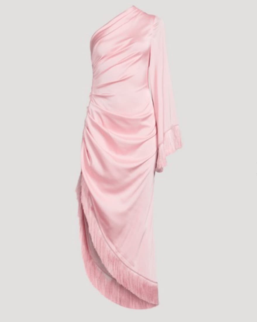PatBo: Fringe Trim Oscar Dress - Image 3