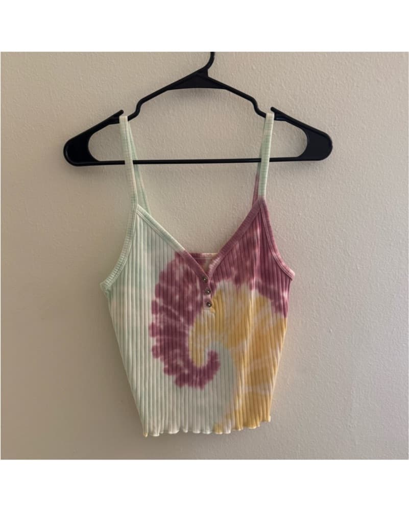 Tie-Dye Ribbed Tank Top in Size Small - Image 4