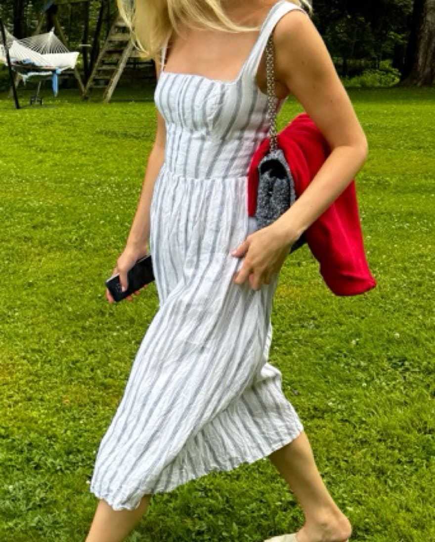 Reformation Tagliatelle Linen Dress - Image 6