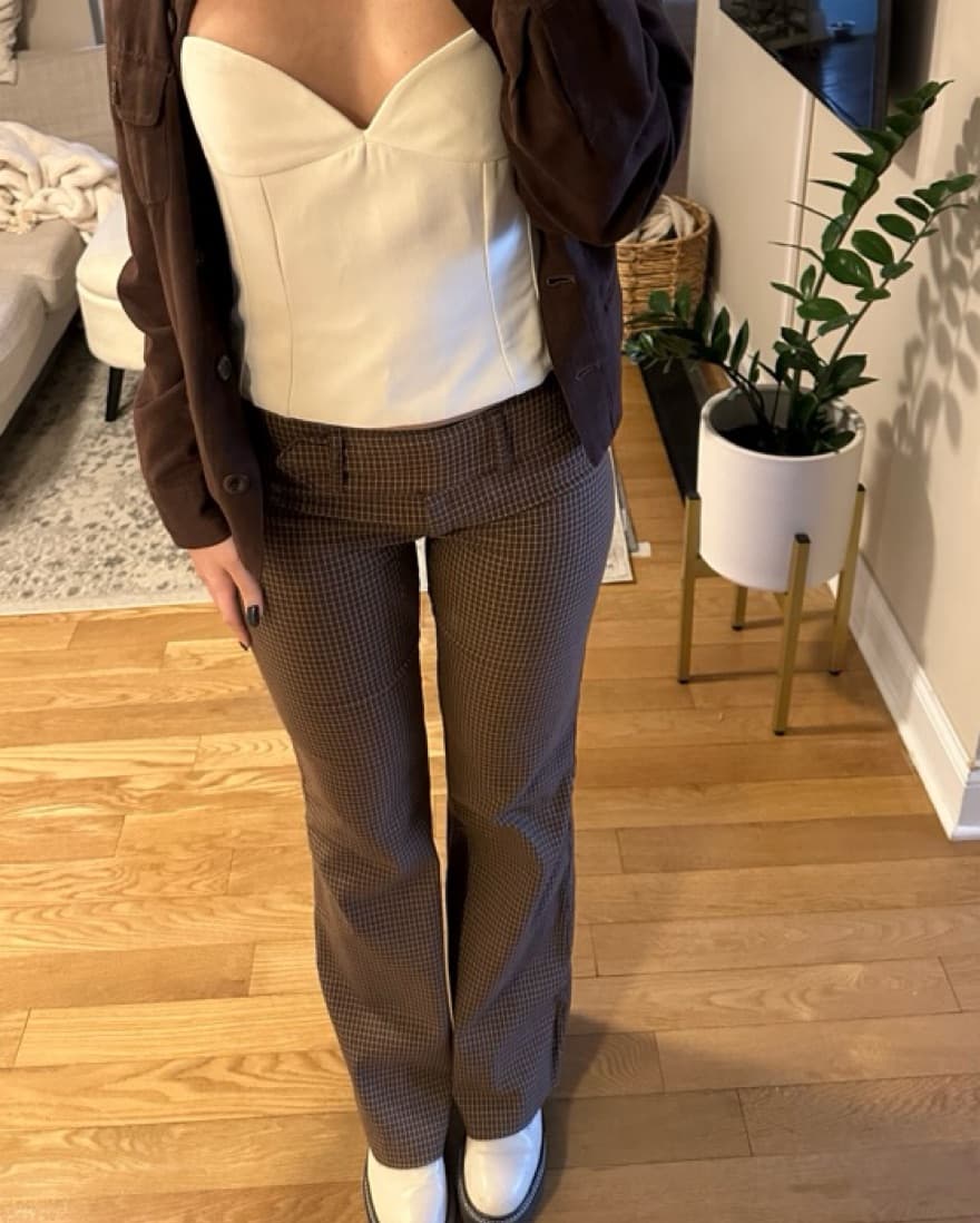 RARE Thrifted Brown Trousers From Paris - Image 1