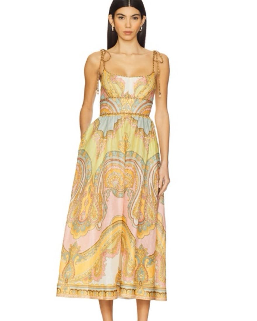 Zimmerman Vibrant Paisley Midi Dress - Image 1