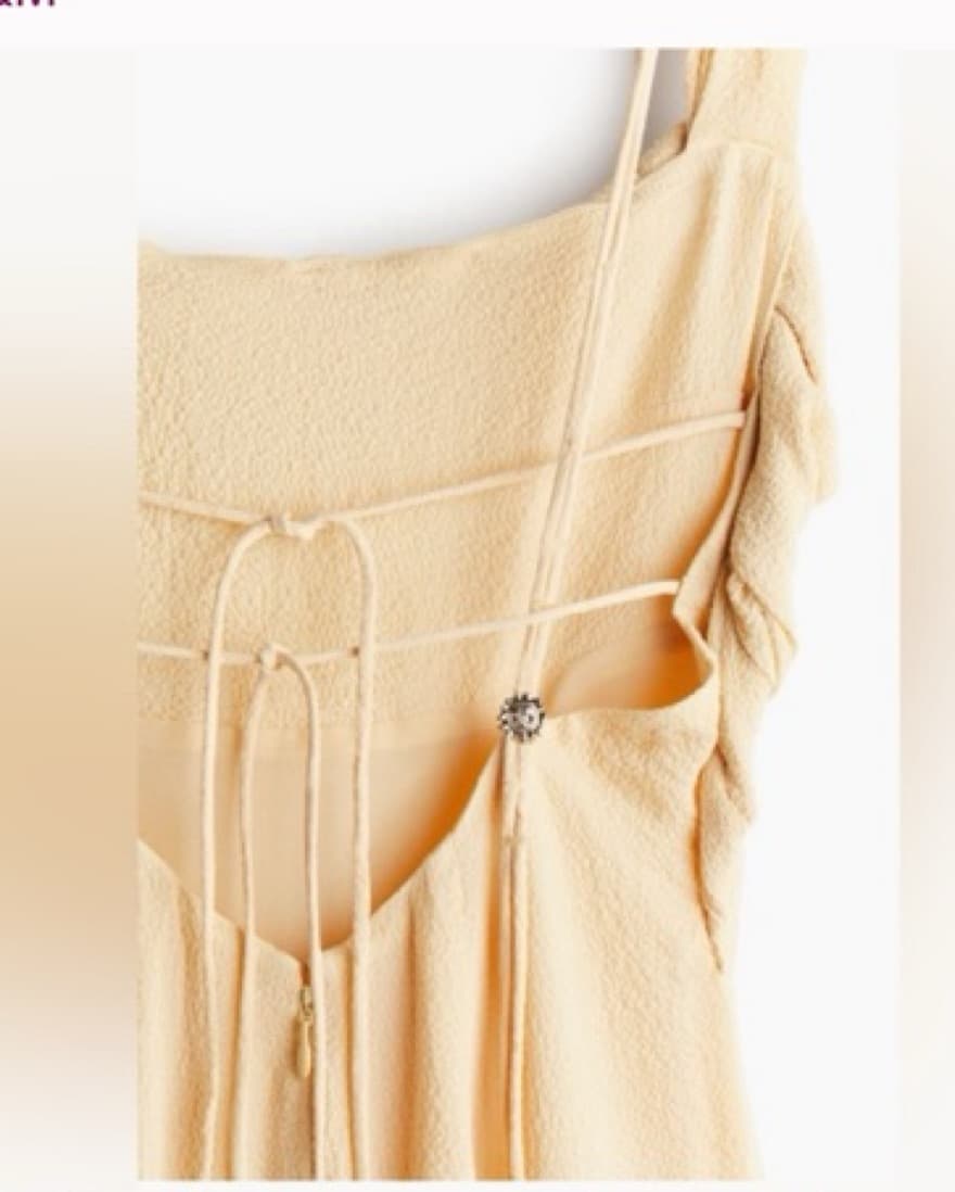 H&M Studio Twist Crinkled Backless Dress - Image 6