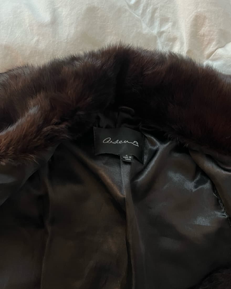Luxury Chocolate Brown Fur Vest - Image 3