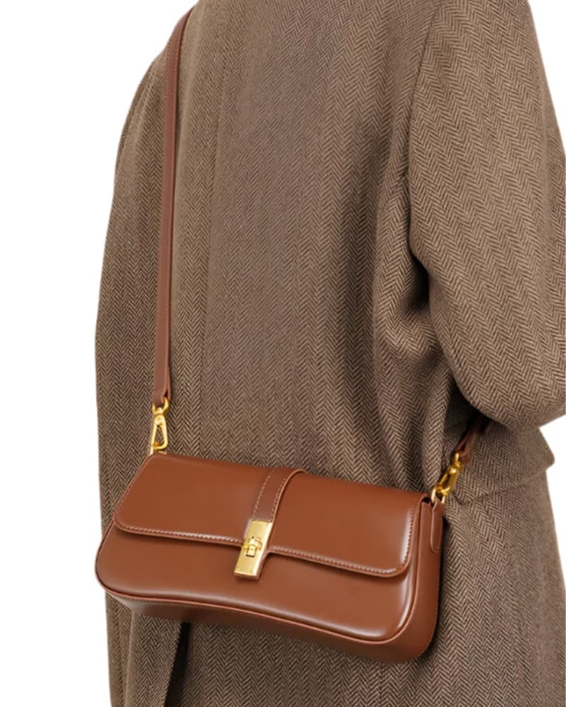 Red Leather Handbag/Purse - Image 4