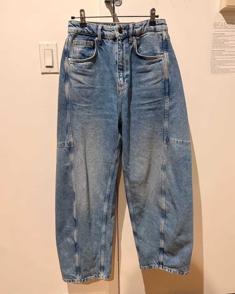 Oversized Denim Cargo Pants - Image 5