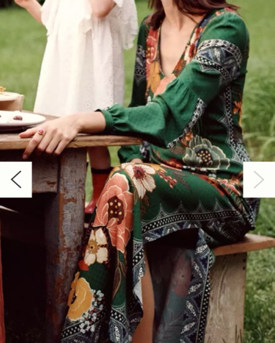Farm Rio Green Floral Maxi Dress - Image 3