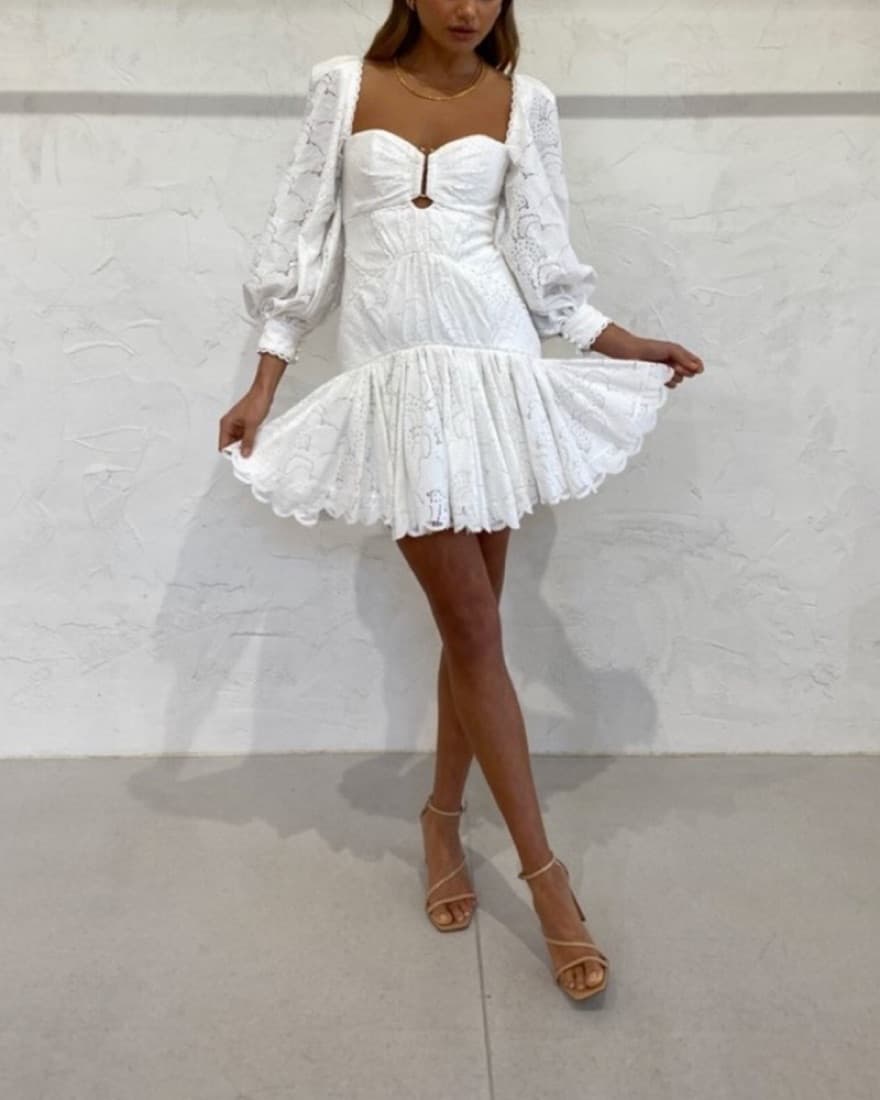 Acler White Corset Mini Dress - Image 2