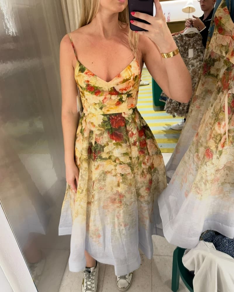 Zimmerman Romantic Floral Midi Dress - Image 2