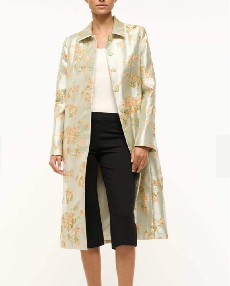 Staud ANTOINETTE COAT METALLIC BLOOM - Image 4