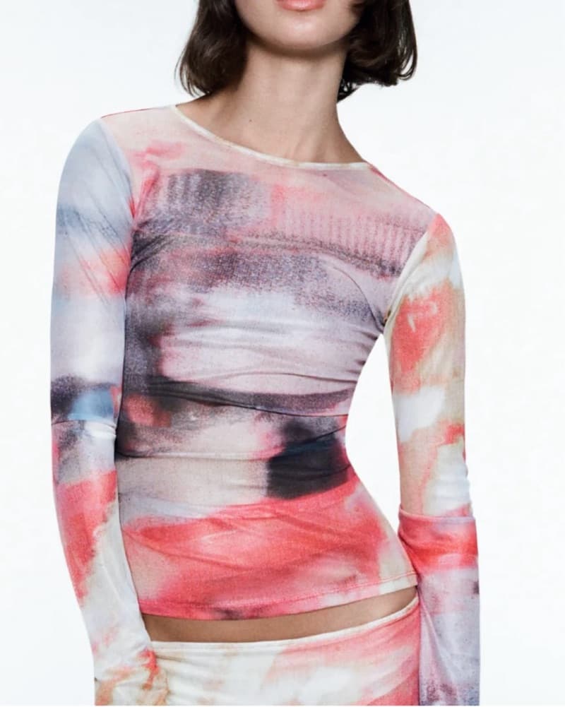 MIAOU Long Sleeve Flare Top - Image 1