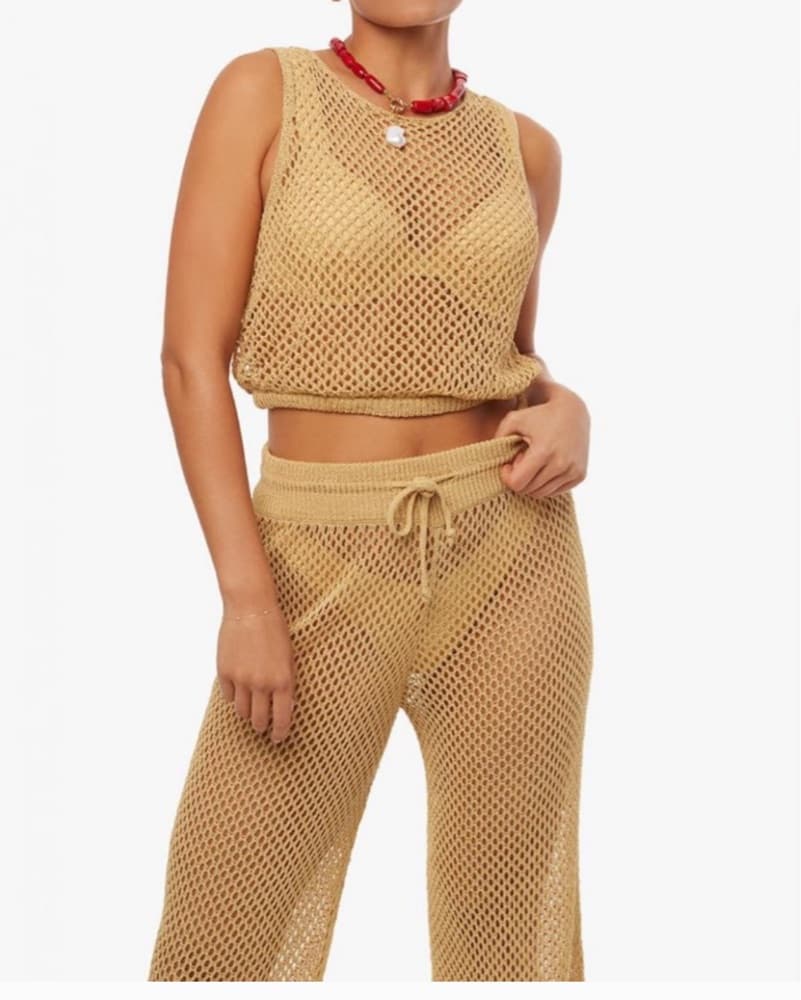 WeWoreWhat Crochet Swim Coverup Set - Image 1