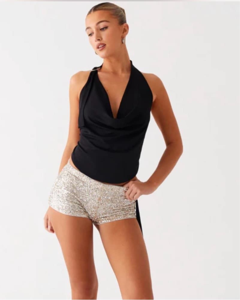 Peppermayo Black Halter Top - Image 1