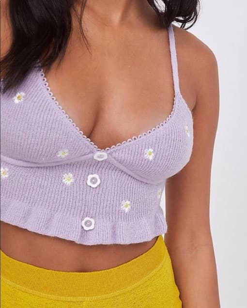 For Love And Lemons Dainty Purple Tank  - Image 1