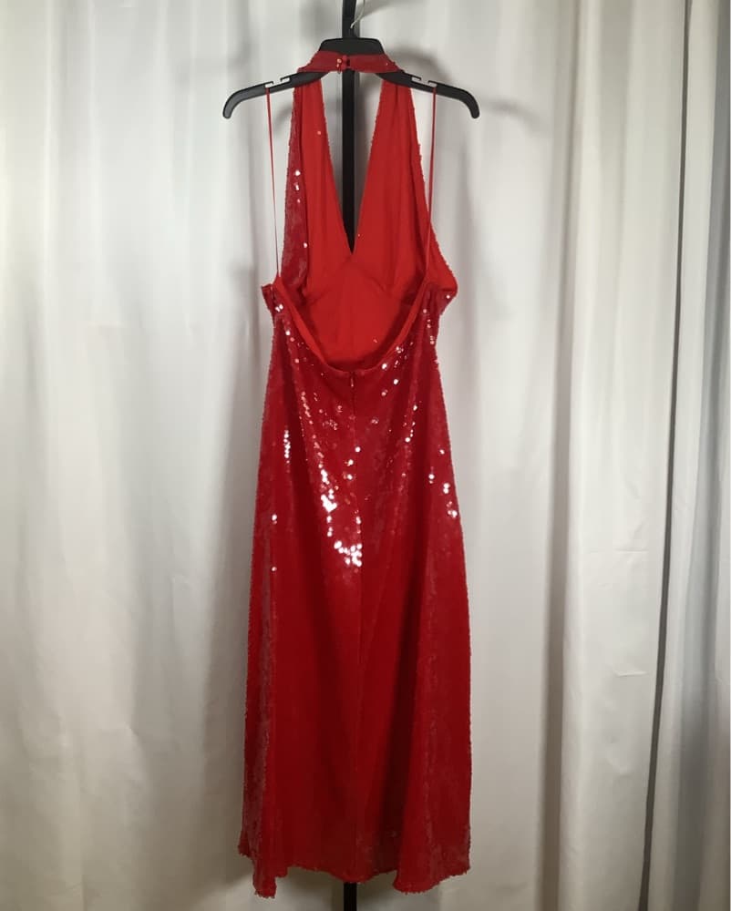 Bardot Red Sequin Backless Dress - NWT - Image 4