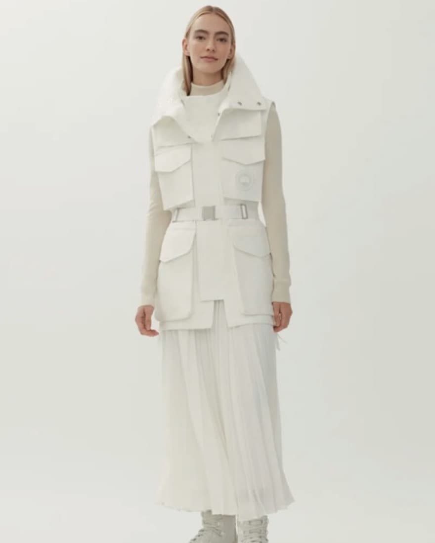 Canada Goose White Vest - Image 1