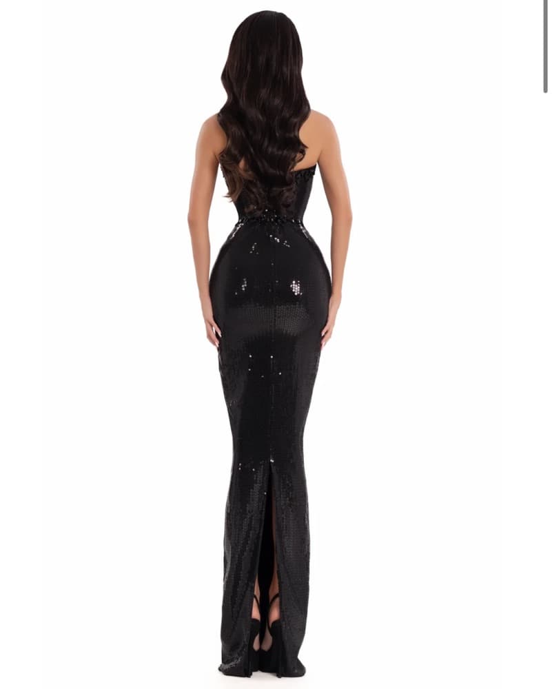 Albina Dyla Dazzling Sequin Mermaid Gown - Image 2