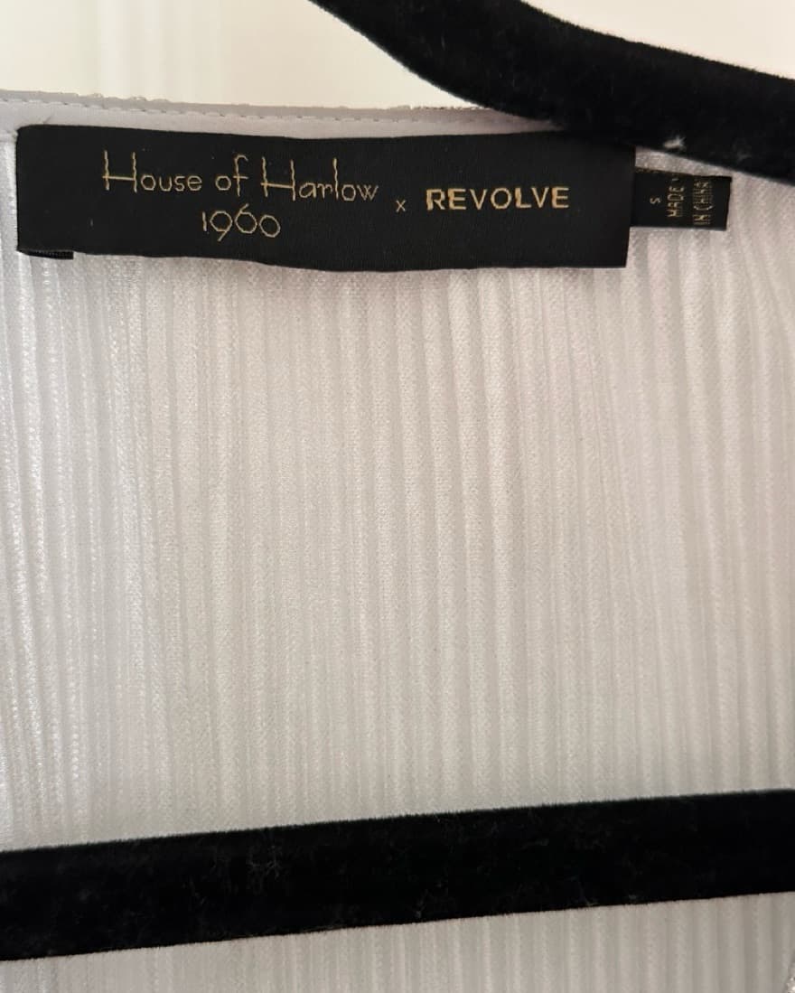 House Of Harlow Small Silver Wrap Top - Image 4