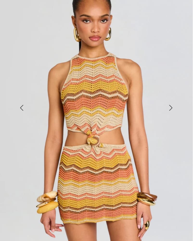 Retrofete - Dania Crochet Mini Dress - Image 2
