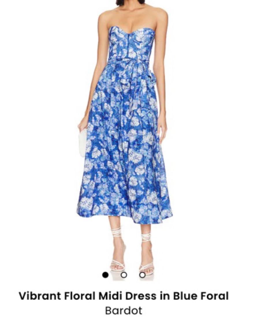 Bardot Vibrant Floral Midi Dress - Image 1