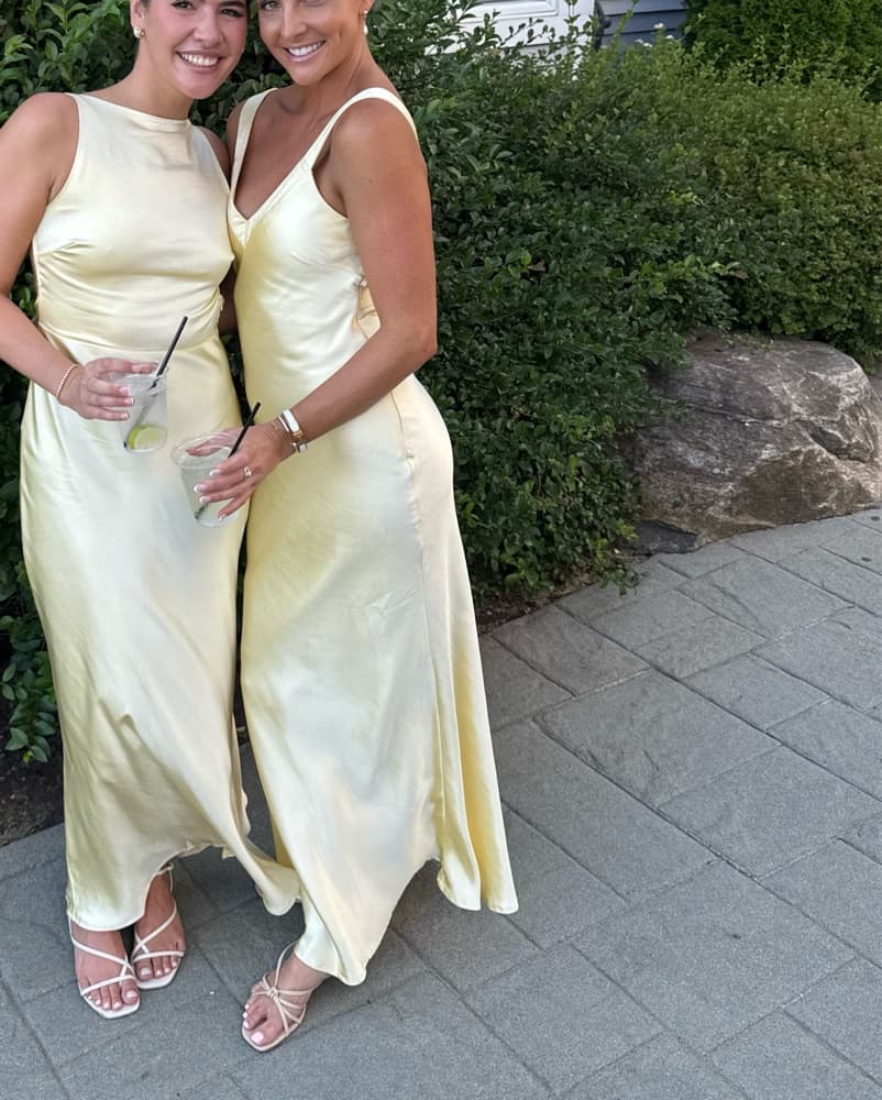 Butter Yellow Silk Gown  - Image 3