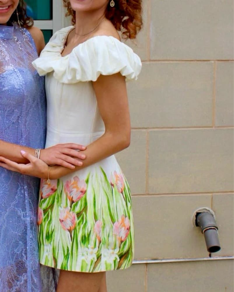 Nicholas off the shoulder flower dress  - Image 2