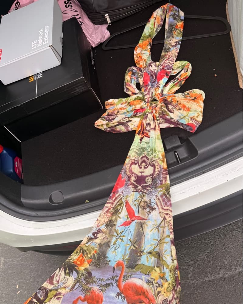 JPG Archive Tropical Floral Dress - Image 3