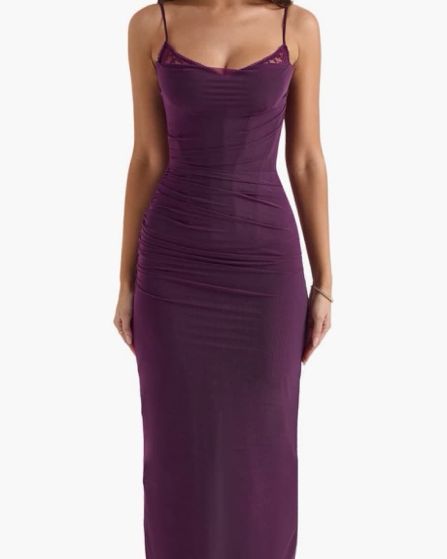 Stunning Purple Bodycon Dress - Image 1