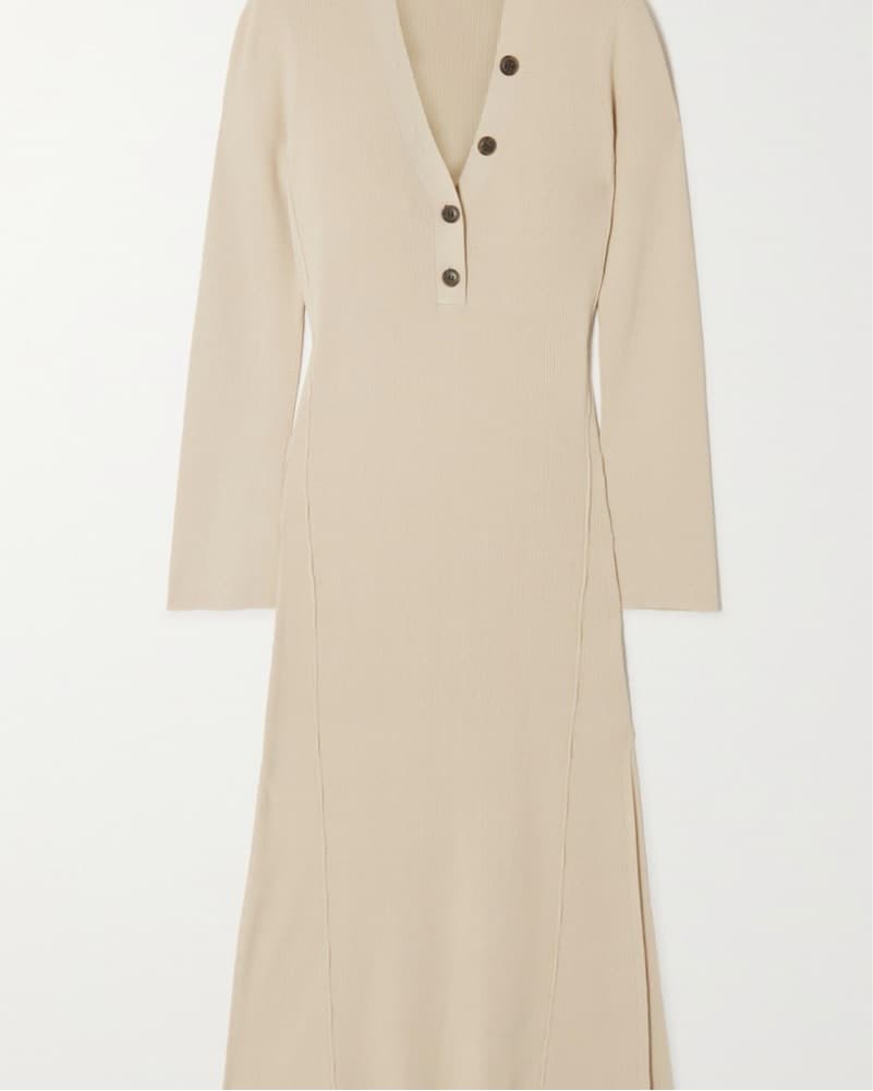FRAME Ribbed Knit Dress - Image 2