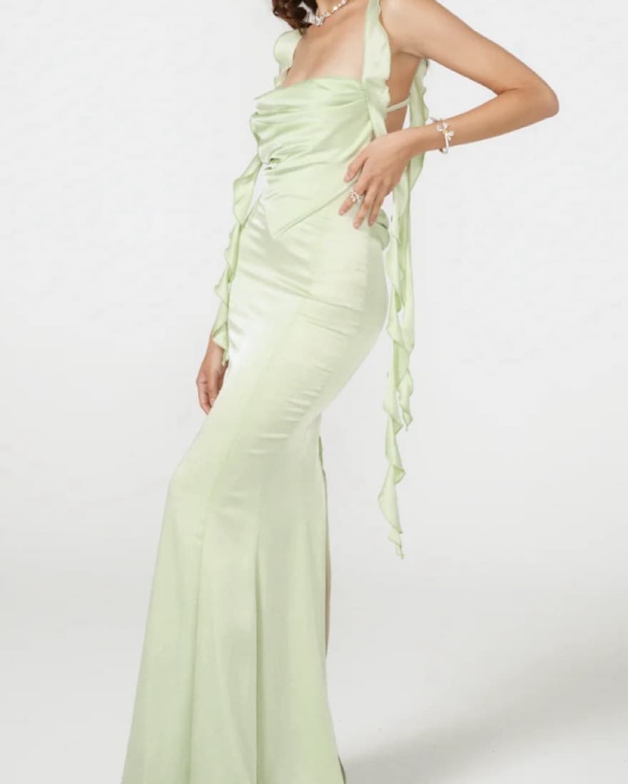 Green Nana Jacqueline Caroline dress M - Image 3